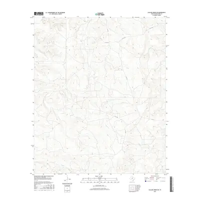 2016 Map of Collins Creek SW, 2016 Print