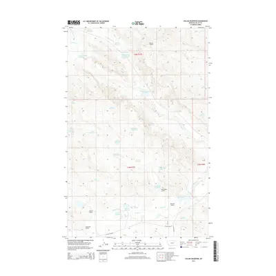 2014 Map of Collins Reservoir, 2014 Print
