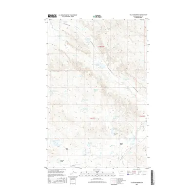 2017 Map of Collins Reservoir, 2017 Print
