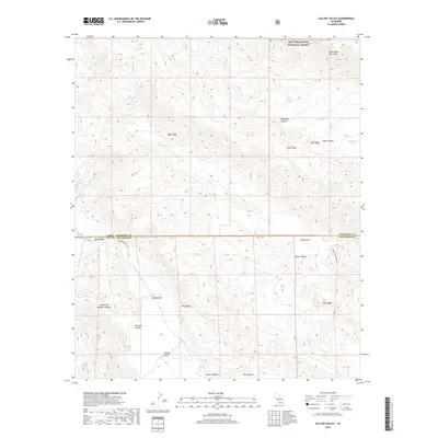 2018 Map of Collins Valley, 2018 Print