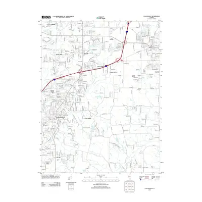 2012 Map of Collinsville, 2012 Print