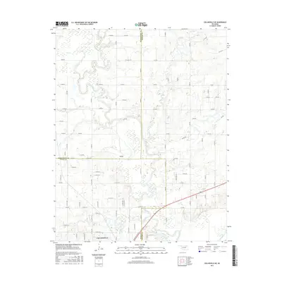 2016 Map of Collinsville NE, 2016 Print