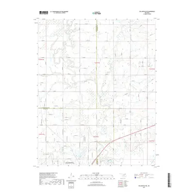 2019 Map of Collinsville NE, 2019 Print