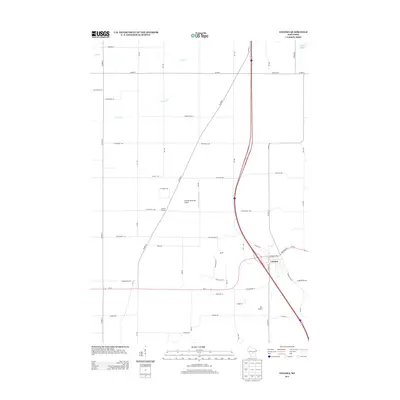 2013 Map of Coloma, 2013 Print