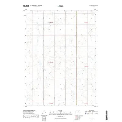 2017 Map of Colome SE, 2017 Print