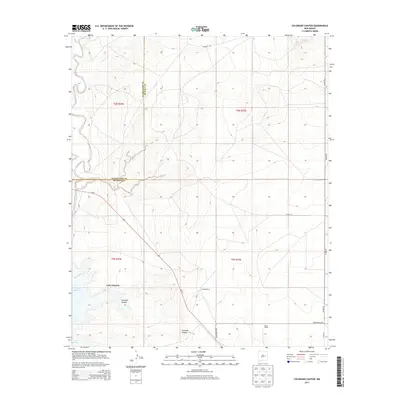 2013 Map of Colorado Canyon, 2013 Print