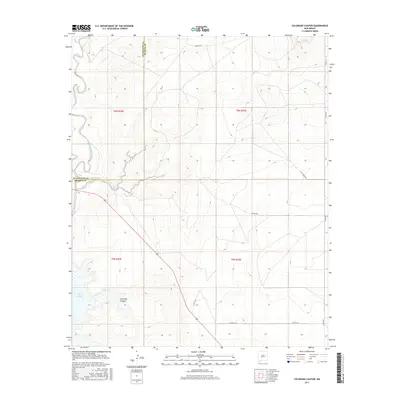 2017 Map of Colorado Canyon, 2017 Print