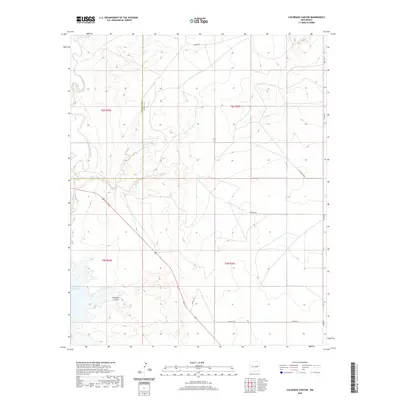2020 Map of Colorado Canyon, 2020 Print