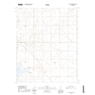 2023 Map of Colorado Canyon, 2023 Print