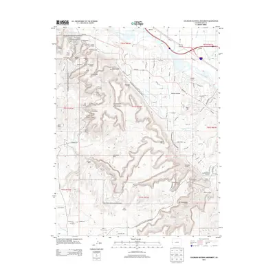 2013 Map of Colorado National Monument, 2013 Print