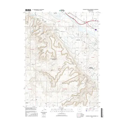 2016 Map of Colorado National Monument, 2016 Print