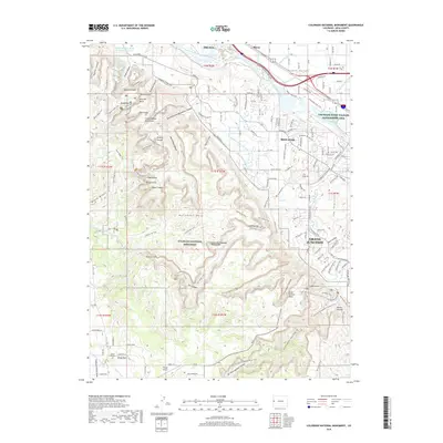 2019 Map of Colorado National Monument, 2019 Print