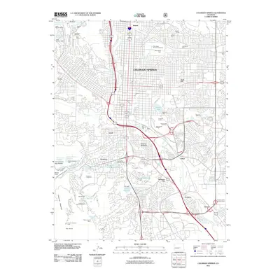 2011 Map of Colorado Springs, 2011 Print
