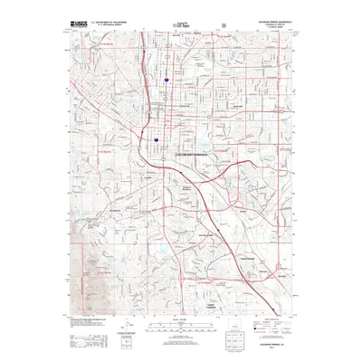 2013 Map of Colorado Springs, 2013 Print