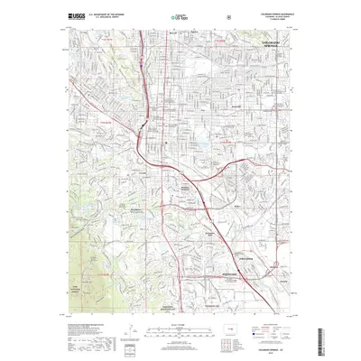 2019 Map of Colorado Springs, 2019 Print