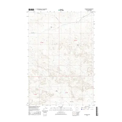 2017 Map of Colstrip SW, 2017 Print