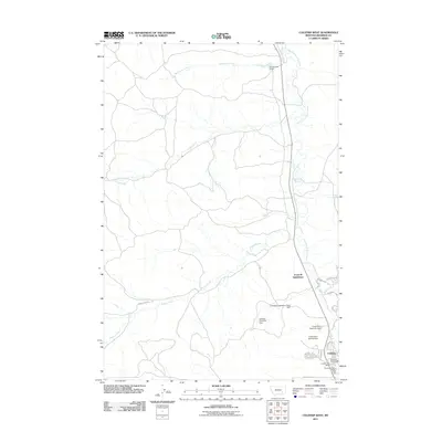 2011 Map of Colstrip West, 2011 Print