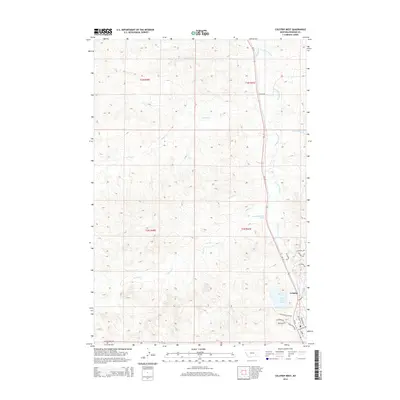 2014 Map of Colstrip West, 2014 Print