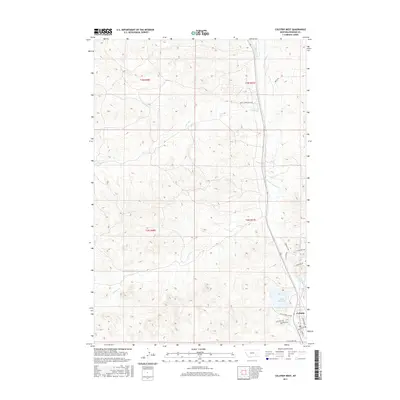 2017 Map of Colstrip West, 2017 Print