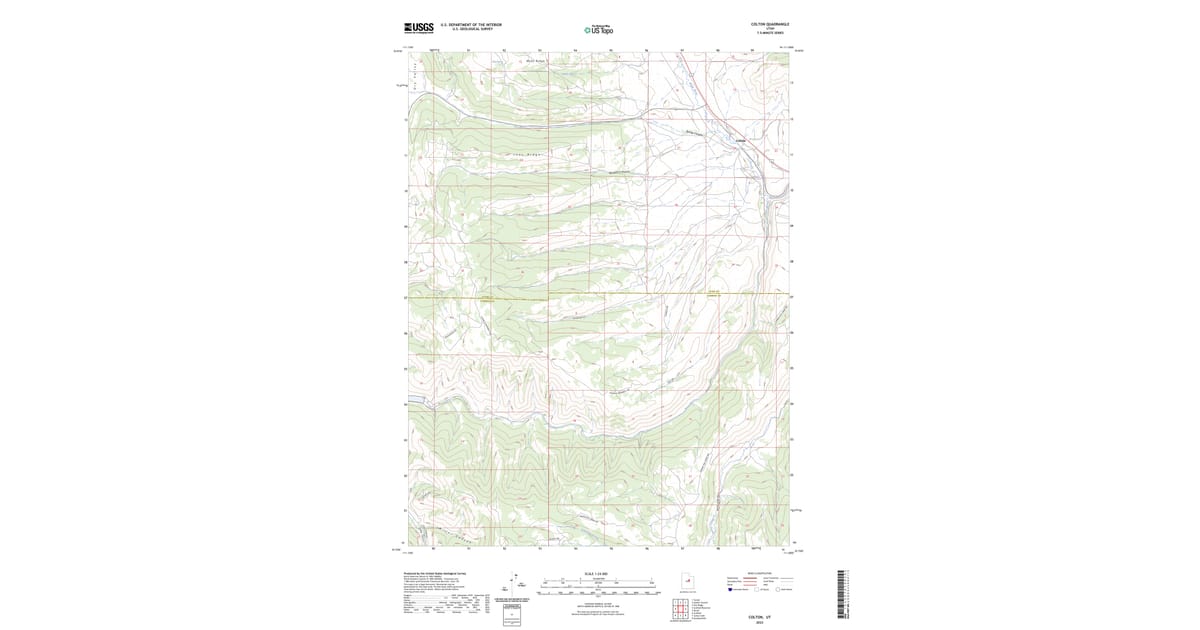 2023 Map of Colton, UT — High-Res | Pastmaps