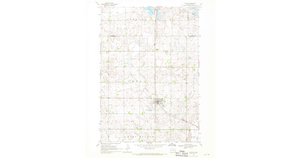 1968 Map of Colton, SD — High-Res | Pastmaps