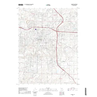 2017 Map of Columbia, 2017 Print