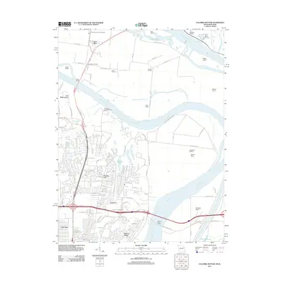 2012 Map of Columbia Bottom, 2012 Print