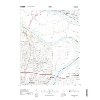 2017 Map of Columbia Bottom, 2017 Print