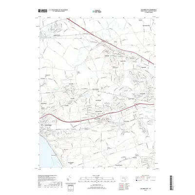 2019 Map of Columbia East, 2019 Print