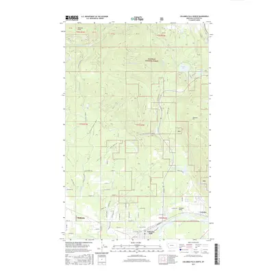 2017 Map of Columbia Falls North, 2017 Print