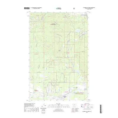 2020 Map of Columbia Falls North, 2020 Print