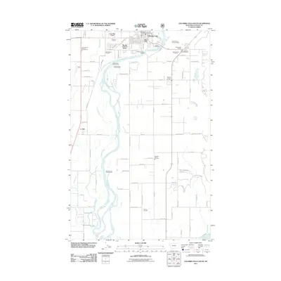 2011 Map of Columbia Falls South, 2011 Print