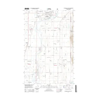 2014 Map of Columbia Falls South, 2014 Print