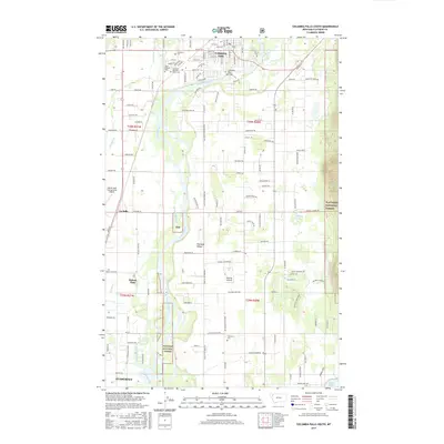 2017 Map of Columbia Falls South, 2017 Print
