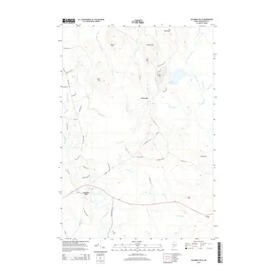 2014 Map of Columbia Falls, 2014 Print