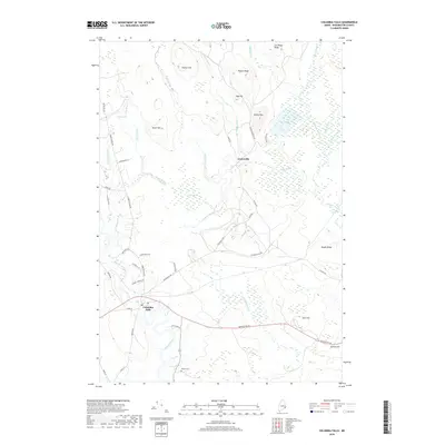2018 Map of Columbia Falls, 2018 Print