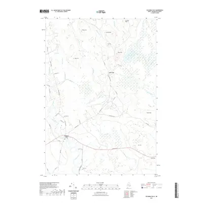 2021 Map of Columbia Falls, 2021 Print