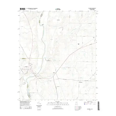 2014 Map of Columbia, 2014 Print