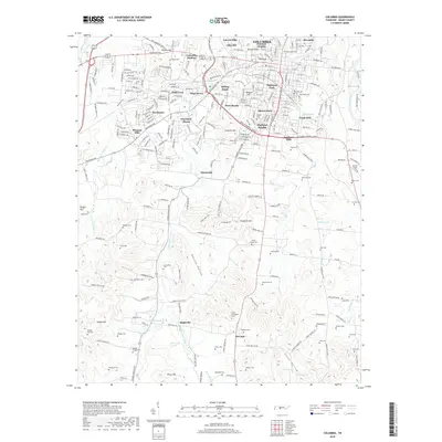2019 Map of Columbia, 2019 Print