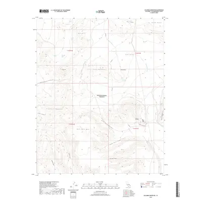2018 Map of Columbia Mountain, 2018 Print