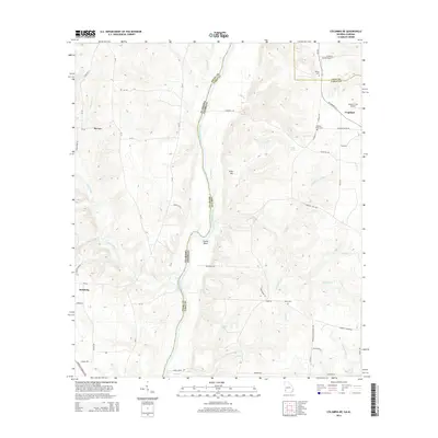 2014 Map of Columbia NE, 2014 Print