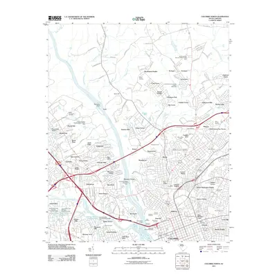 2011 Map of Columbia North, 2011 Print