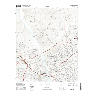 2014 Map of Columbia North, 2014 Print