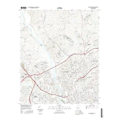 2017 Map of Columbia North, 2017 Print