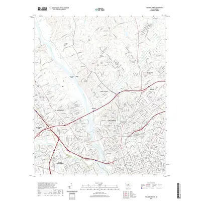 2020 Map of Columbia North, 2020 Print