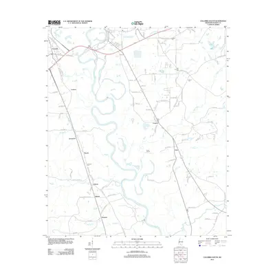2012 Map of Columbia South, 2012 Print