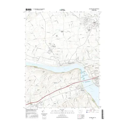 2016 Map of Columbia West, 2016 Print