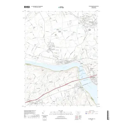 2019 Map of Columbia West, 2019 Print