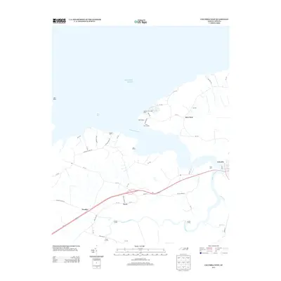 2013 Map of Columbia West, 2013 Print