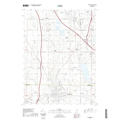 2019 Map of Columbiana, 2019 Print